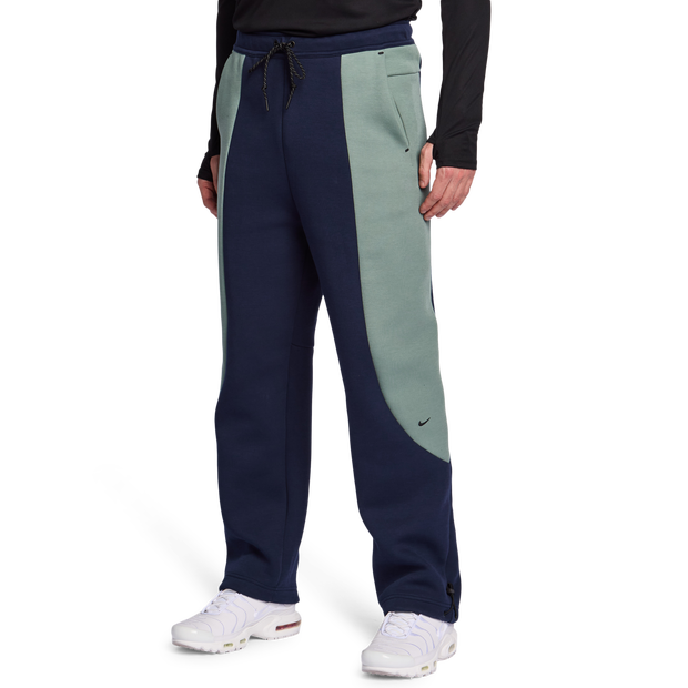 Nike Tech Fleece Men Pants - Blue - Size M - Poly Fleece