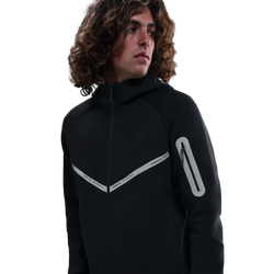 Men Hoodies - Nike Tech Fleece Reflective - Black-Black