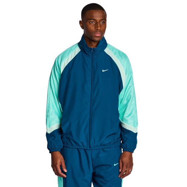 Nike Starting Five Men Track Tops - Blue - Size M - Poly Woven