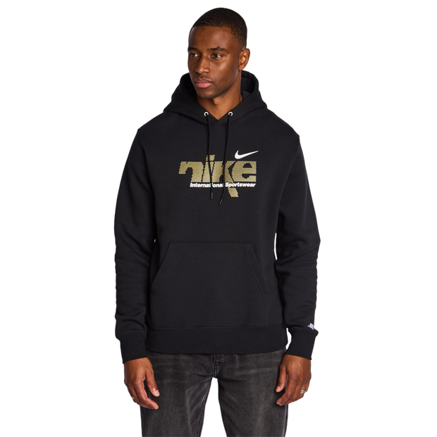 Nike Club Bb Hoodies Heren - Zwart - Maat S - Katoen Fleece