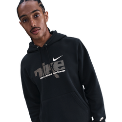 Homme Hoodies - Nike Club Bb - Black-Metallic Gold