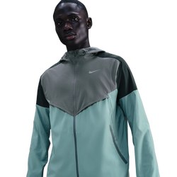 Men Jackets - Nike Impossibly Light Windrunner - Smoke Grey-Seaweed-Cannon
