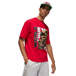 Men T-Shirts - Jordan World Tour - Gym Red-Gym Red