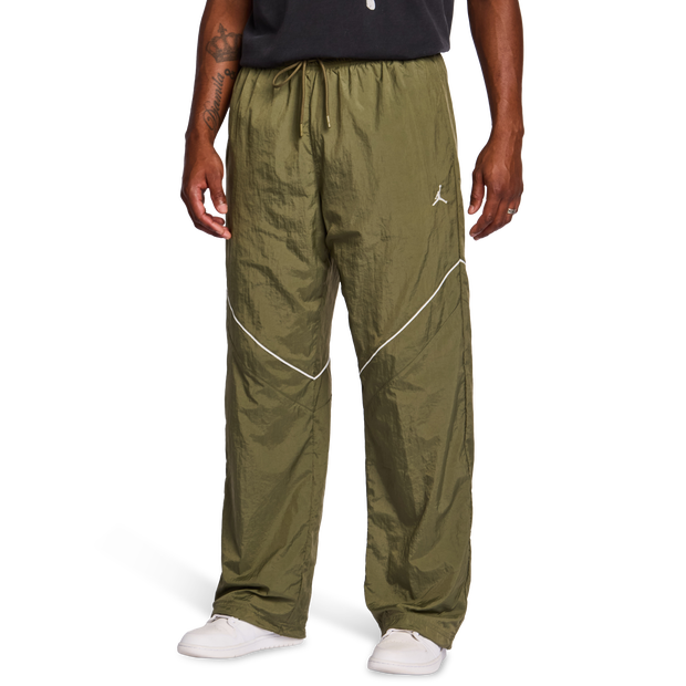 Jordan Brooklyn Men Pants - Olive - Size S - Cotton Fleece