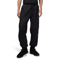 Men Pants - Jordan Brooklyn - Black-Black-Gym Red