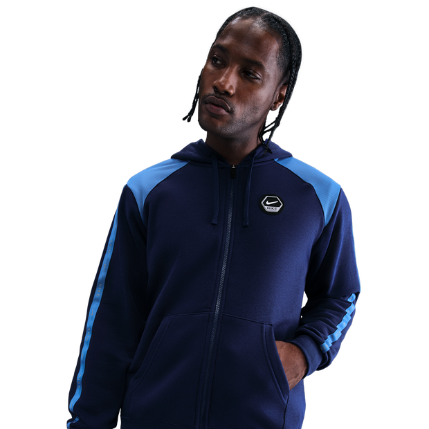 Nike City Side Hombre Sudaderas - Azul - Talla S - Borreguillo de algodón