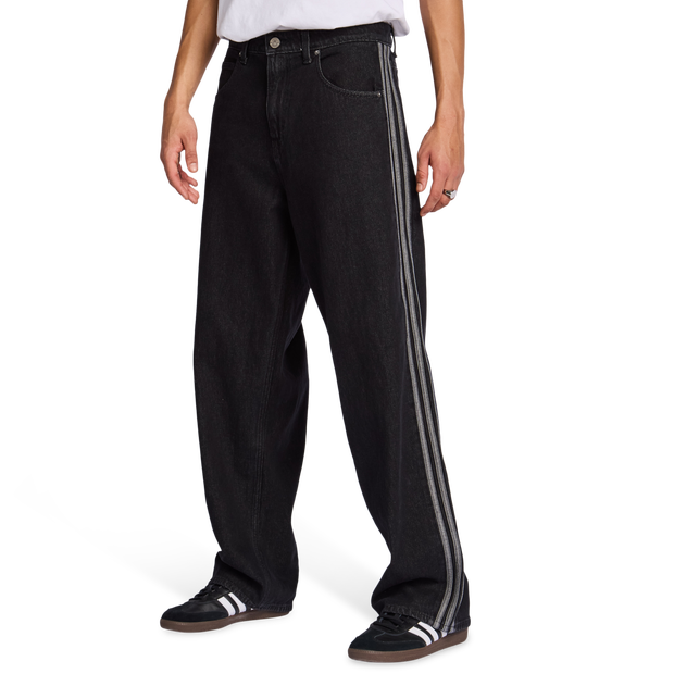 Adidas Firebird Uomo - Pantaloni Nero - Taglia S - 30'' - Denim di cotone