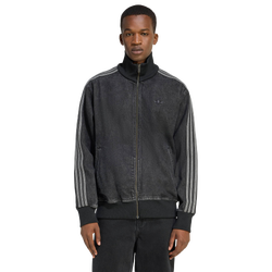 Men Track Tops - adidas Firebird Denim - True Black Denim-True Black Denim