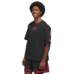 Heren T-Shirts - adidas Ant Edwards - Black-Solar Red
