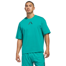 Men T-Shirts - adidas Anthony Edwards - Equipment Green-Equipment Green