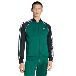 Heren Track Tops - adidas Superstar Colorblock - Collegiate Green-Collegiate Green
