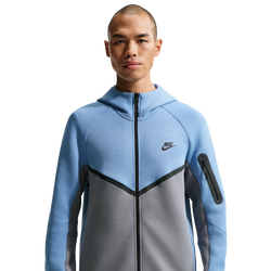 Heren Hoodies - Nike Tech Fleece - Work Blue-Cool Grey-Black