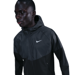 Men Track Tops - Nike Miler - Black-Anthracite-Reflective S