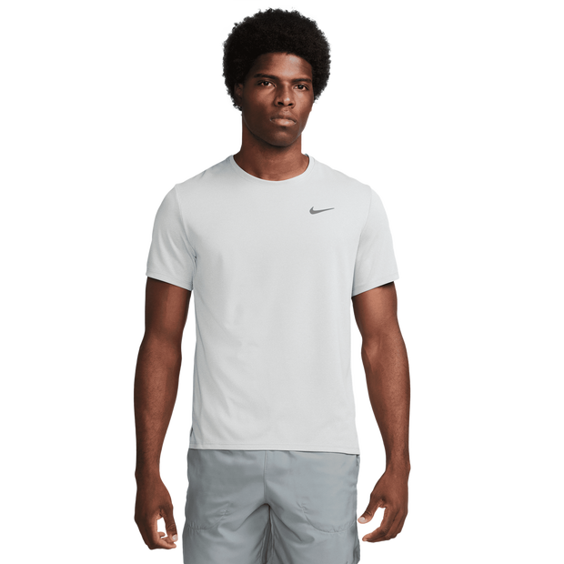 Nike Miler T-shirts Heren - Grijs - Maat M - Poly Jersey