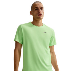 Herren T-Shirts - Nike Miler - Lime Blast-Reflective Silv