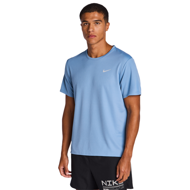Nike Miler Uomo - Magliette Blu - Taglia XXL - Poly Jersey
