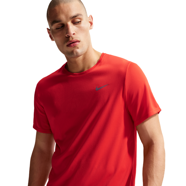 Nike Miler Men T-Shirts - Red - Size M - Poly Jersey
