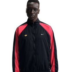 Men Jackets - Nike Tn Woven Tracktop - Black-University Red