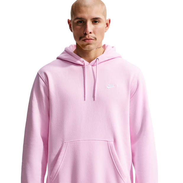 Fleece Herren Kapuzenpullover - Rosa - Größe XS Pink XS