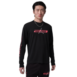 Men Sweatshirts - Jordan Sport Dri-fit - Black-Infrared 23-White