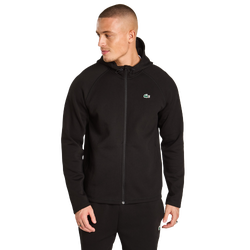 Heren Track Tops - Lacoste Interlock - Black-Black