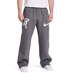 Men Hoodies - Nike Central Cee Solo Swoosh - Dk Grey Heather-Dk Grey Heather