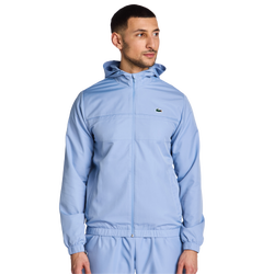 Heren Track Tops - Lacoste Diamond Weave - Blue-Black