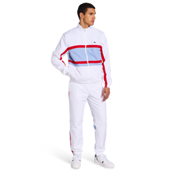 Homme Tracksuits - Lacoste Diamond Weave - White-Blue-Red