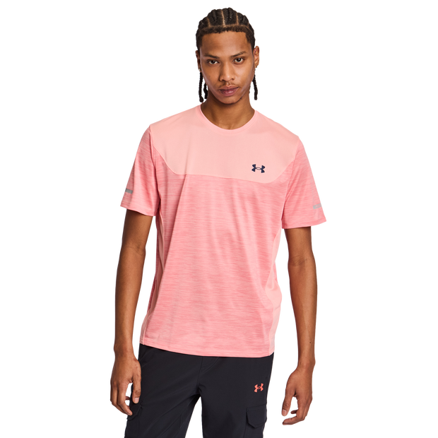 Under Armour Utility Men T-Shirts - Pink - Size XS - Poly Jersey