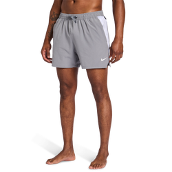 Herren Shorts - Nike 5 Inch Swim Shorts Print - Cool Grey-Cool Grey