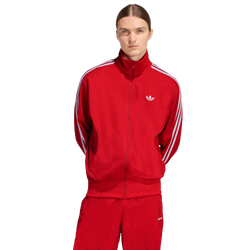 Hombre Track Tops - adidas Firebird Mesh - Better Scarlet-Better Scarlet