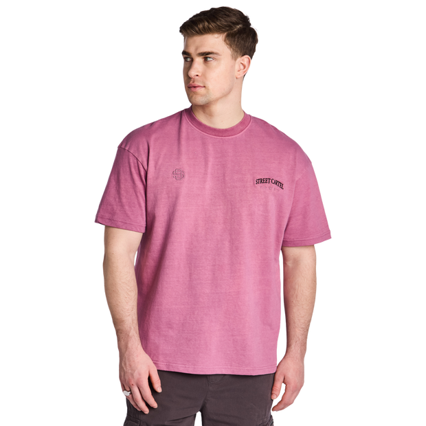 Street Cartel Podium Men T-Shirts - Purple - Size S - Cotton Jersey