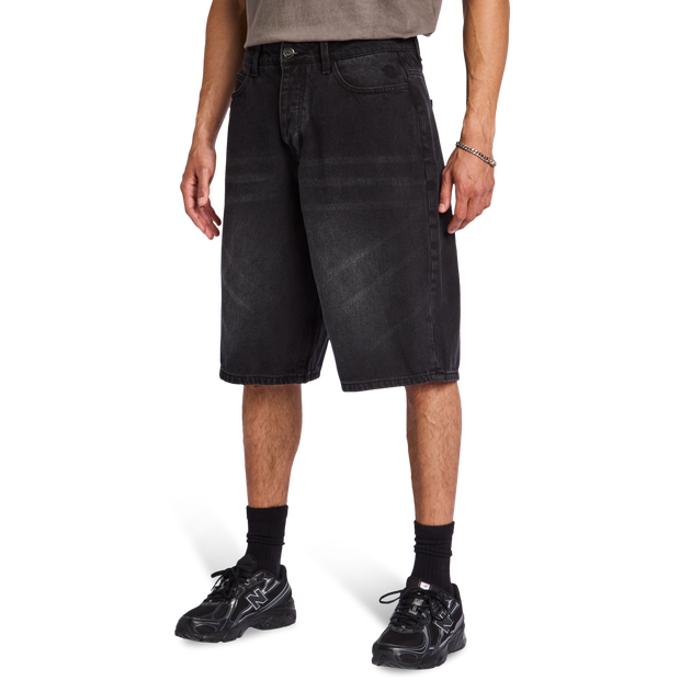 Apex Longline Jort Herren Kurze Hosen - Schwarz - Größe S - Baumwoll-Denim Black S