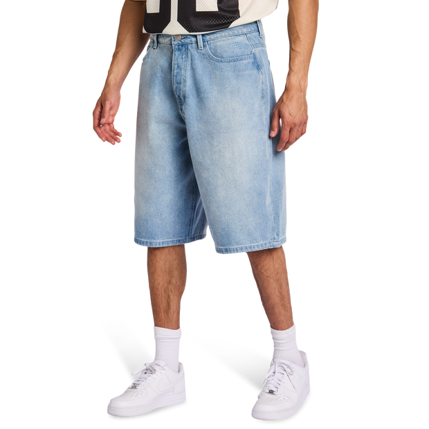 Street Cartel Apex Longline Jort Uomo - Pantaloncini Blu - Taglia XS - Denim di cotone