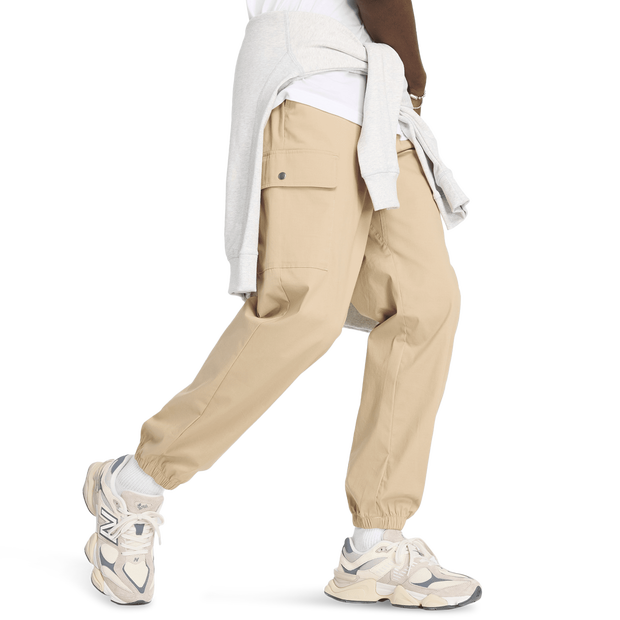 New Balance Twill Cargo Jogger Men Pants - Grey - Size S - Cotton Jersey