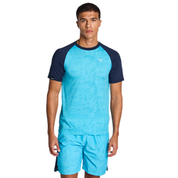 Hombre T-Shirts - Okami Achieve - Aqua-Navy