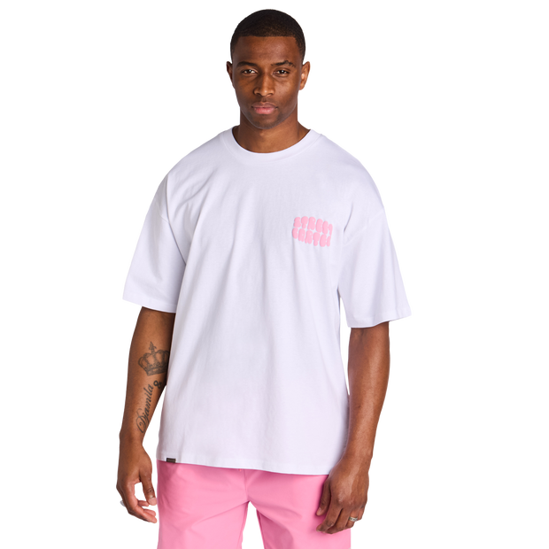 Street Cartel Orbit Uomo - Magliette Bianco - Taglia S - Jersey Di Cotone