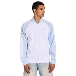 Uomo Track Tops - adidas Superstar Colorblock - White-Crystal Sky