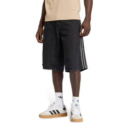Uomo Shorts - adidas Firebird Denim Jort - True Black Denim-True Black Denim