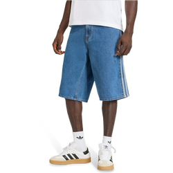 Uomo Shorts - adidas Firebird Denim Jort - Medium Vintage Denim-Medium Vintage Denim