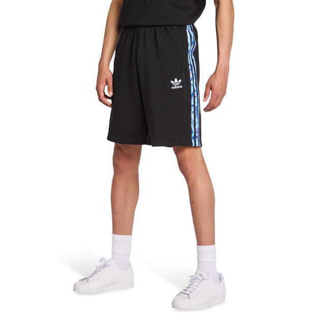 Adidas Summer Prints Hombre Pantalones cortos - Negro - Talla S - Algodón Terry francés
