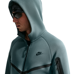 Men Hoodies - Nike Tech Fleece - Mineral Slate-Black