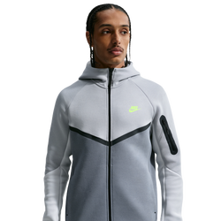 Men Hoodies - Nike Tech Fleece - Lt Smoke Grey-Cool Grey-Black