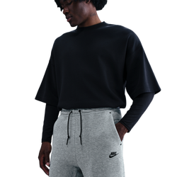 Men Shorts - Nike Tech Fleece - Dk Grey Heather-Black