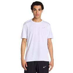 Men T-Shirts - Nike Miler - White-White-Reflective Silv