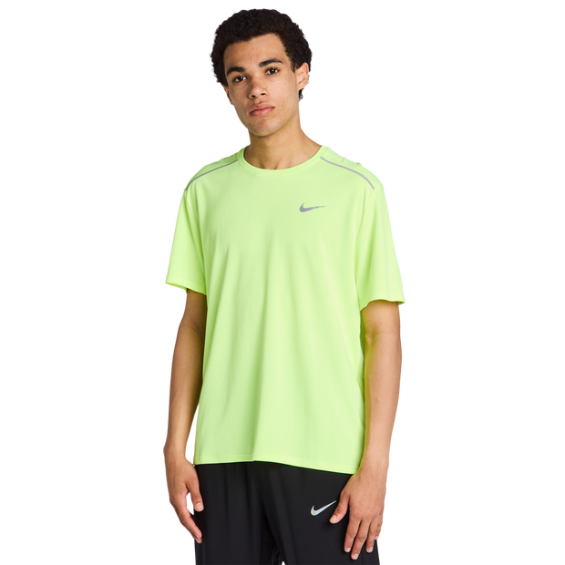 Nike Miler Uomo - Magliette Giallo - Taglia M - Poly Jersey