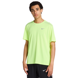 Men T-Shirts - Nike Miler - Volt Ice-Barely Volt-Reflecti