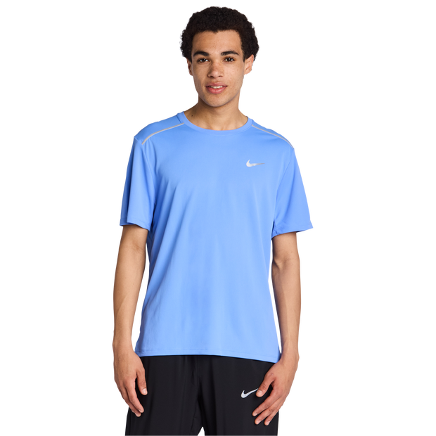 Nike Miler Uomo - Magliette Blu - Taglia M - Poly Jersey