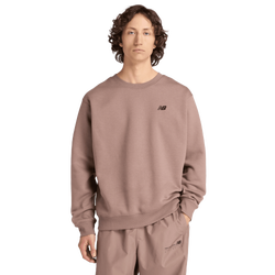 Herren Sweatshirts - New Balance Linear Graphic Crew - Earth Shadow-Earth Shadow
