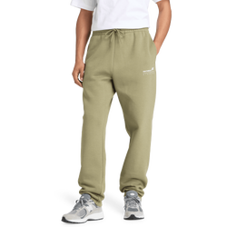 Heren Broeken - New Balance Linear Graphic Pant - Dark Olivine-Dark Olivine